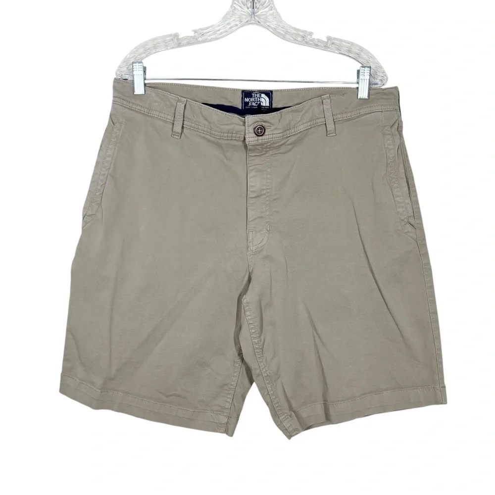 The North Face Men’s Khaki Tan Cotton Casual Shorts Size 36 Regular